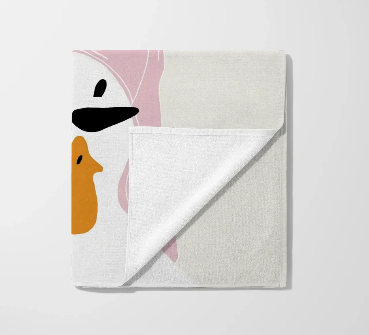 Running late Duck Strandtuch von thesoulhugclub