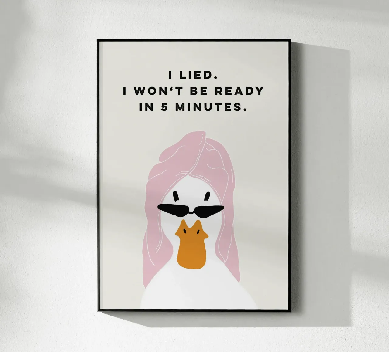 Running late Duck Acryl-Glas von thesoulhugclub