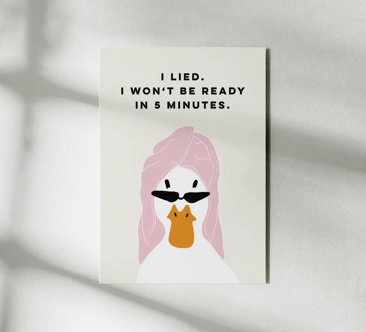 Running late Duck alluminio dibond da thesoulhugclub