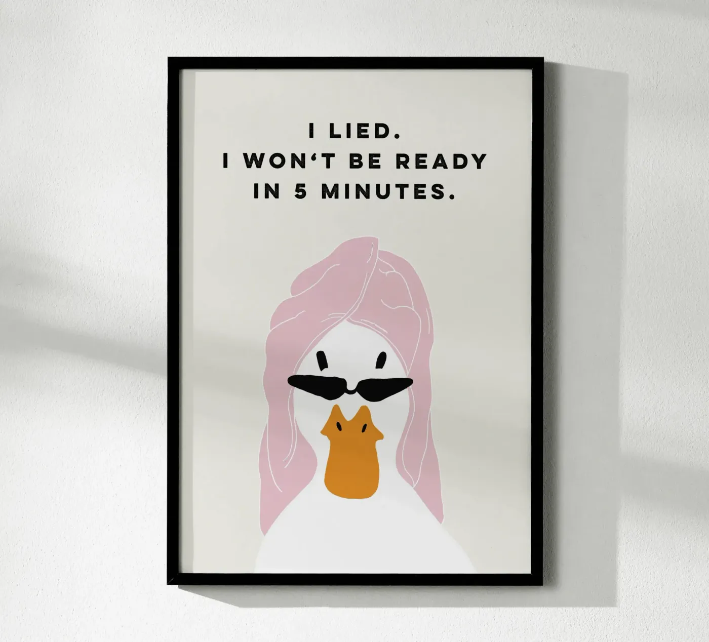 Running late Duck poster da thesoulhugclub