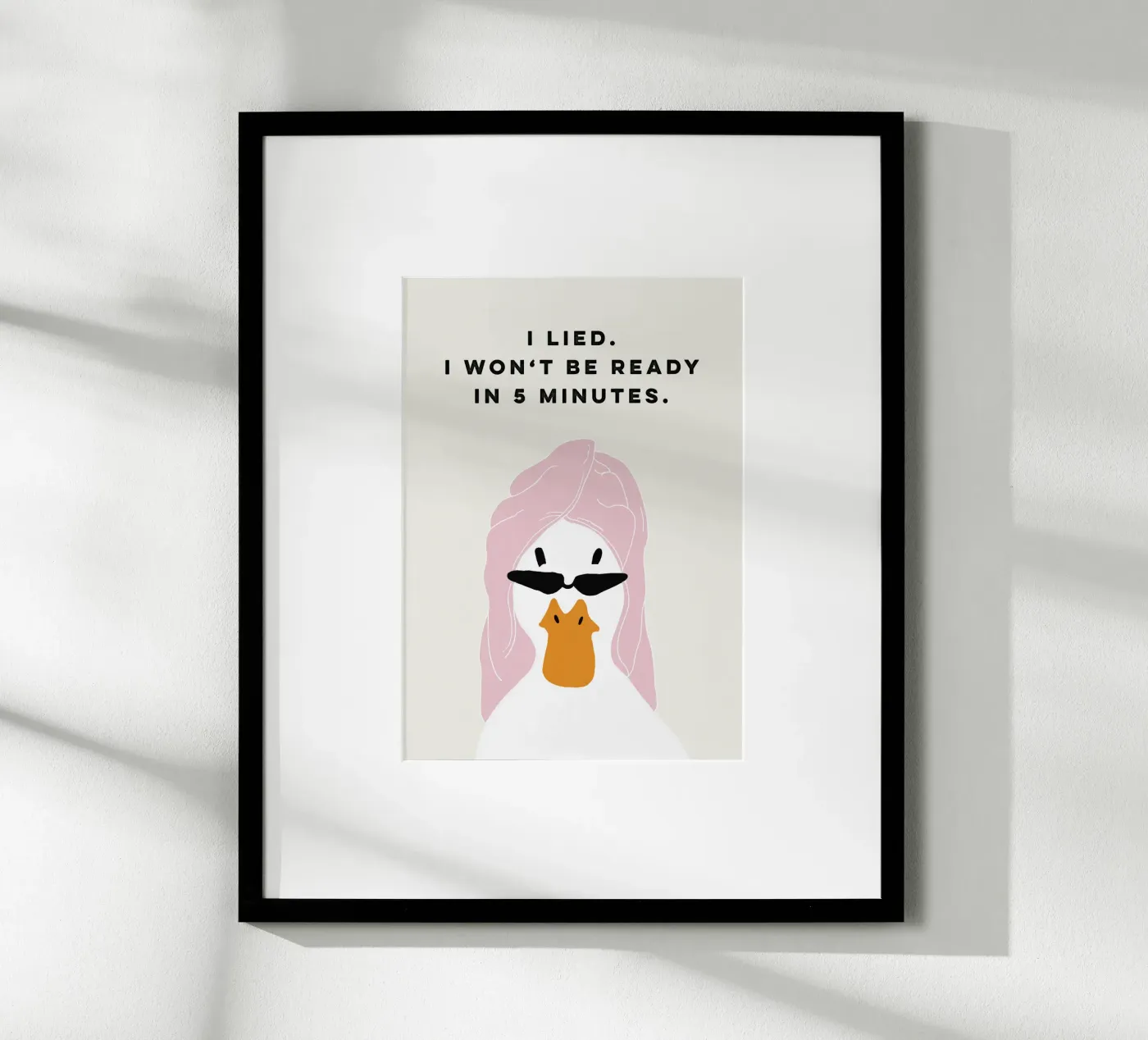 Running late Duck poster da thesoulhugclub
