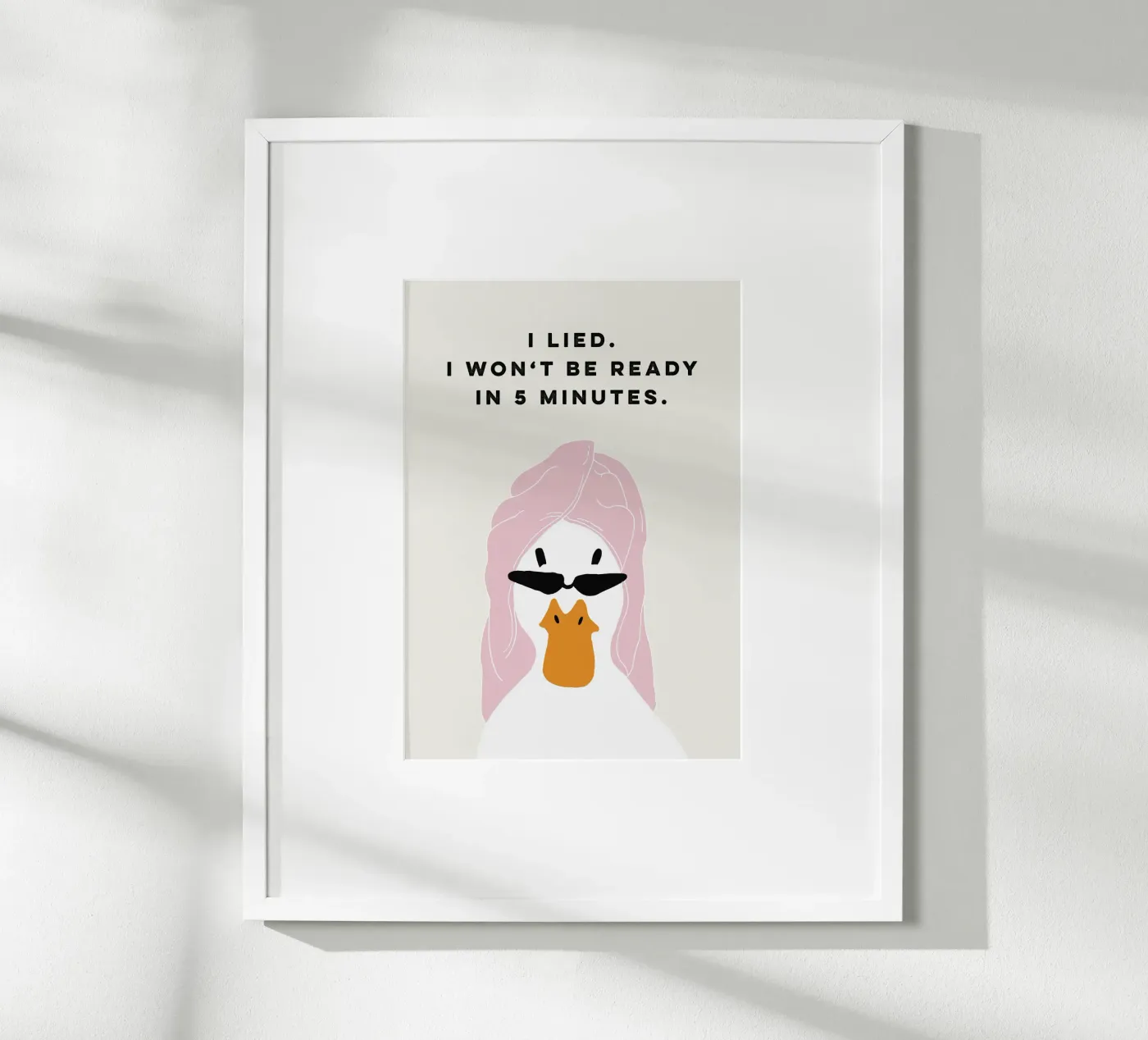 Running late Duck poster da thesoulhugclub