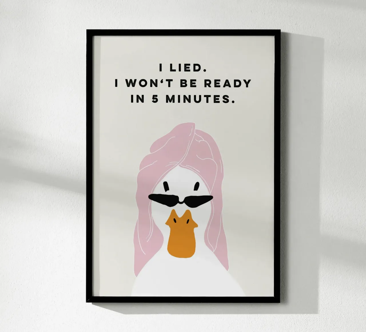 Running late Duck poster de thesoulhugclub