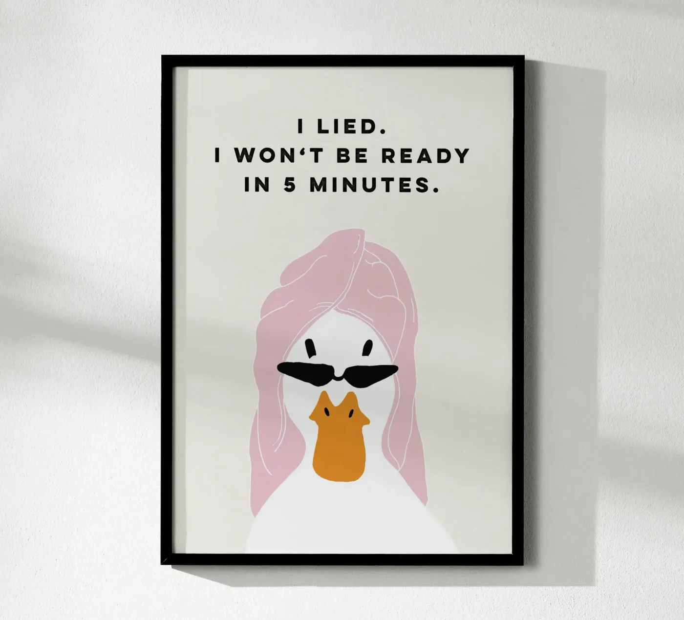 Running late Duck poster by thesoulhugclub