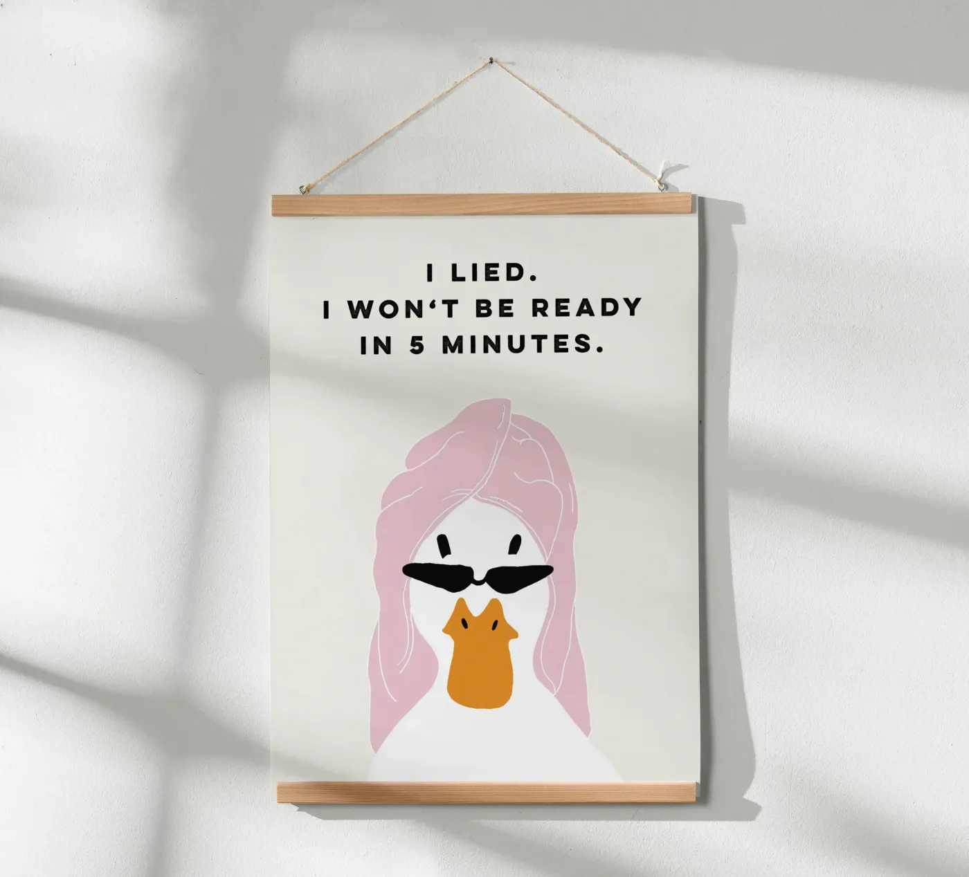 Running late Duck poster da thesoulhugclub