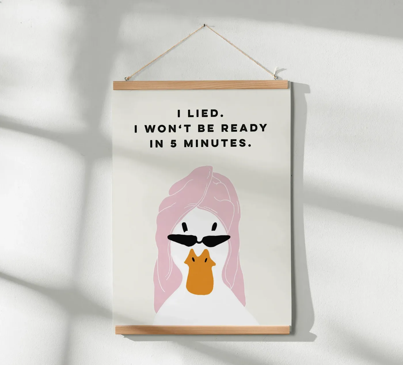 Running late Duck poster by thesoulhugclub
