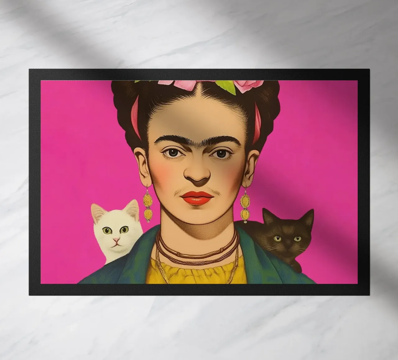 Gatti carini con Frida zerbino da Carinaprint