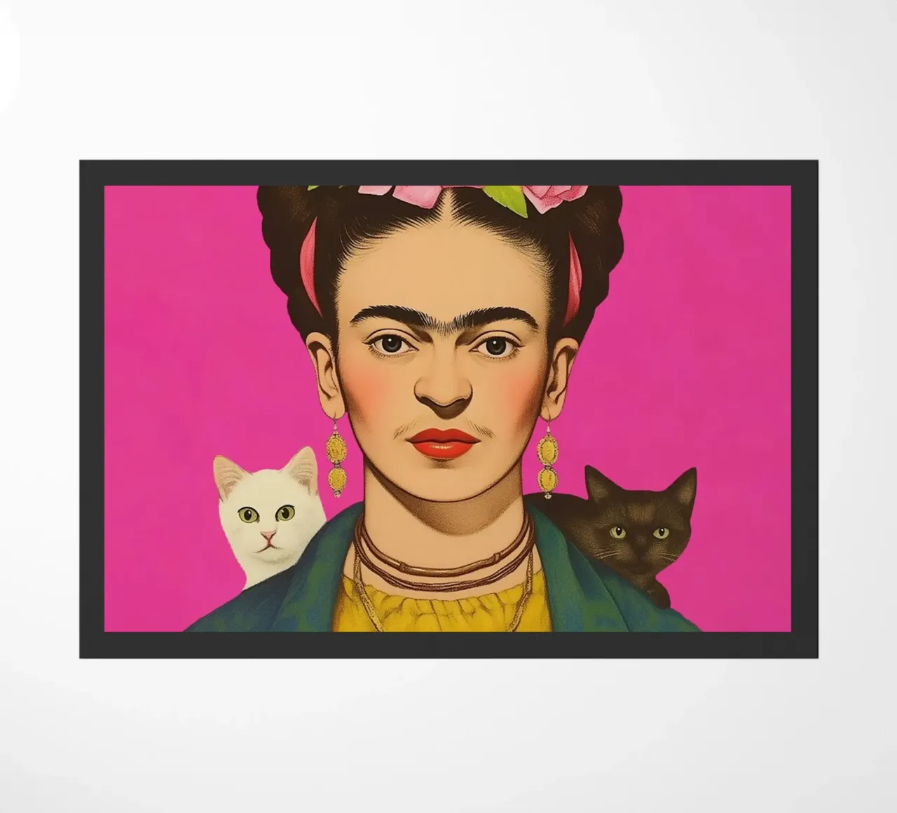 Gatti carini con Frida zerbino da Carinaprint