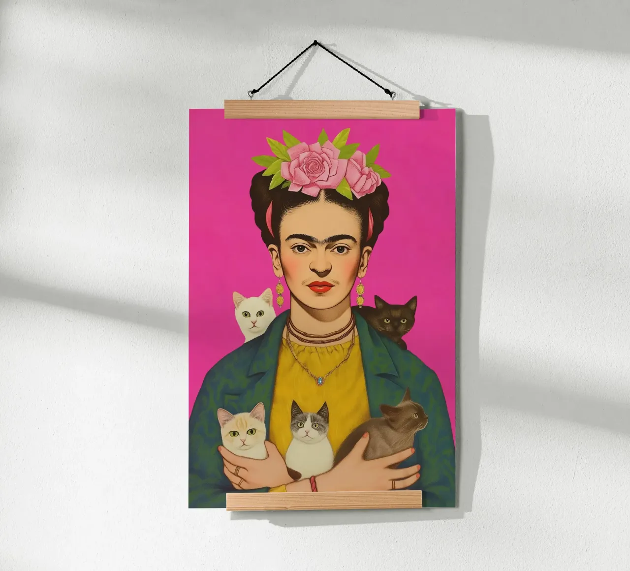 Gatti carini con Frida carta hahnemühle da Carinaprint