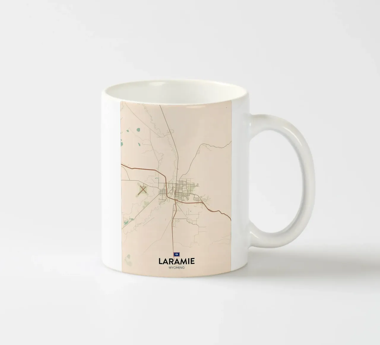 Laramie WY tazza in ceramica da Jacob W MICKELSON