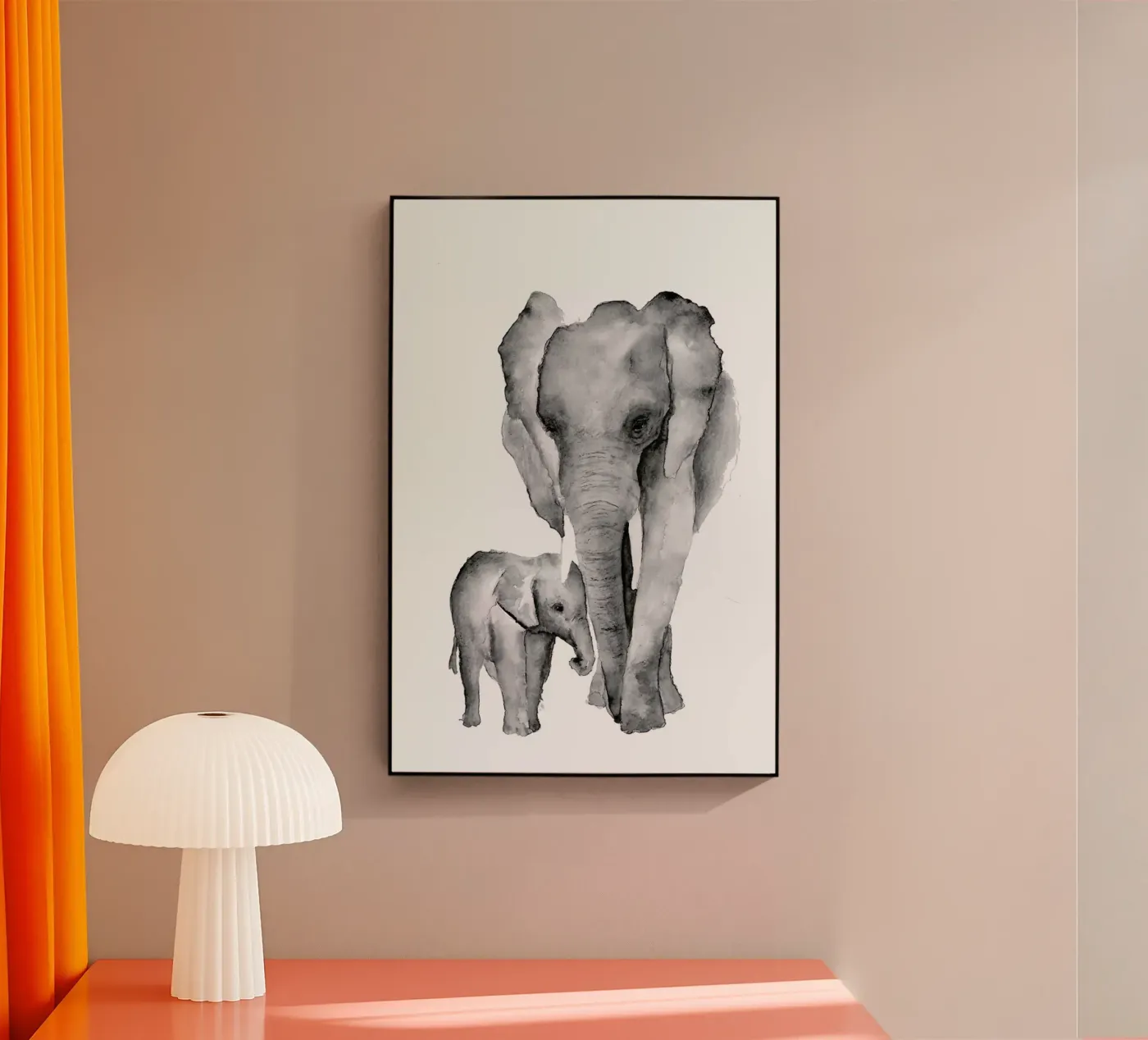 Elephant Mama plexiglass da Larissa van der Laan