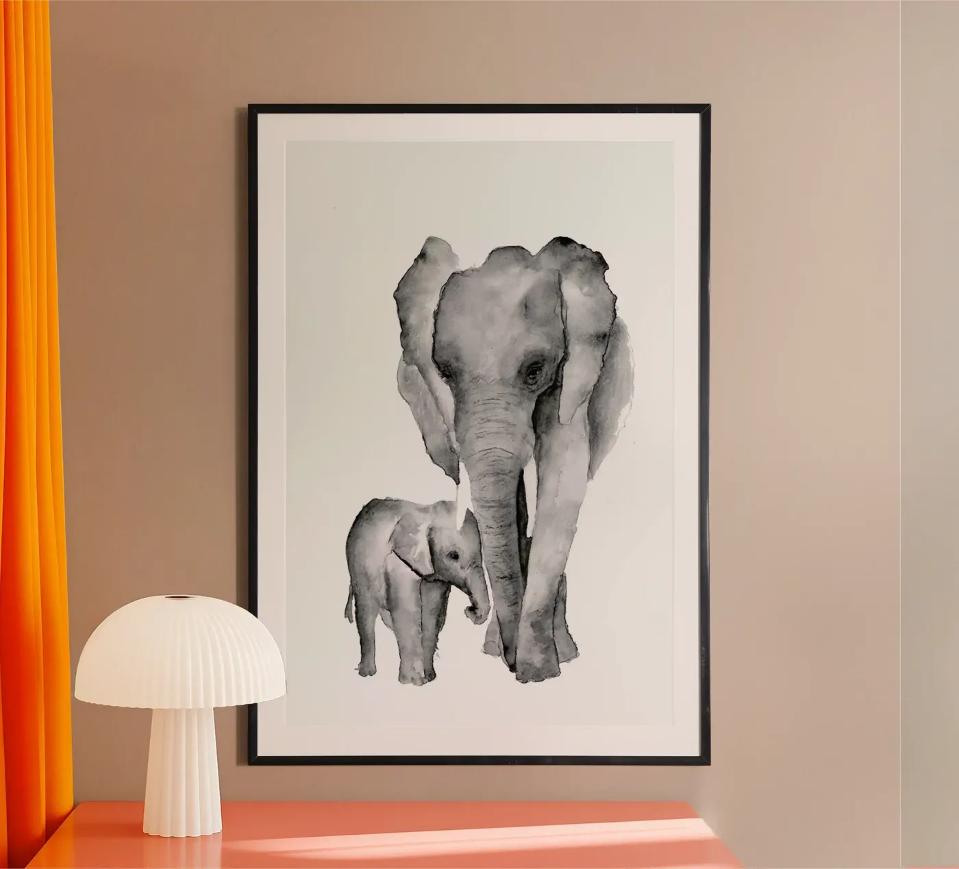Elephant Mama poster da Larissa van der Laan