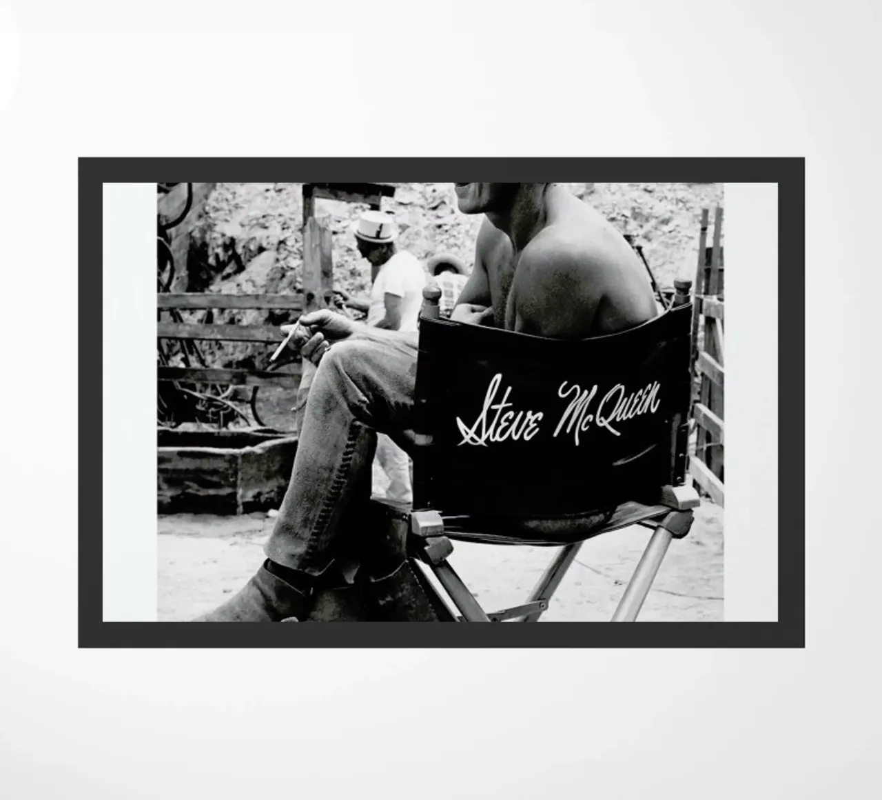 Steve McQueen taking a break, 1966 zerbino da Gallery Print and Art Limited