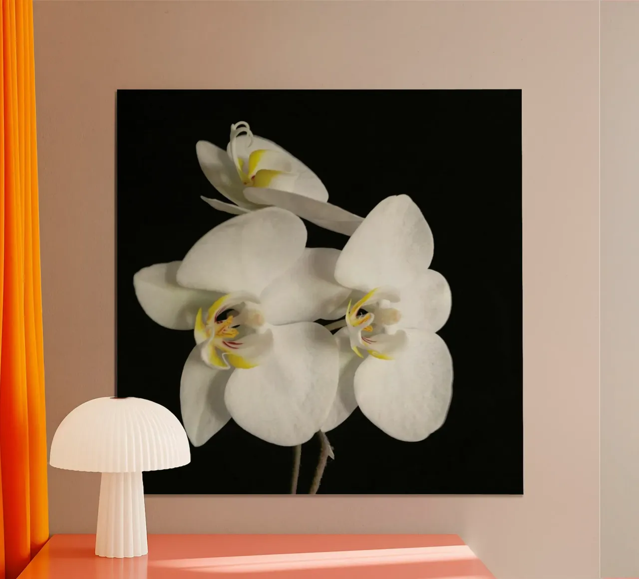 Orchidea bianca e nera II poster da Cassia Beck Photography