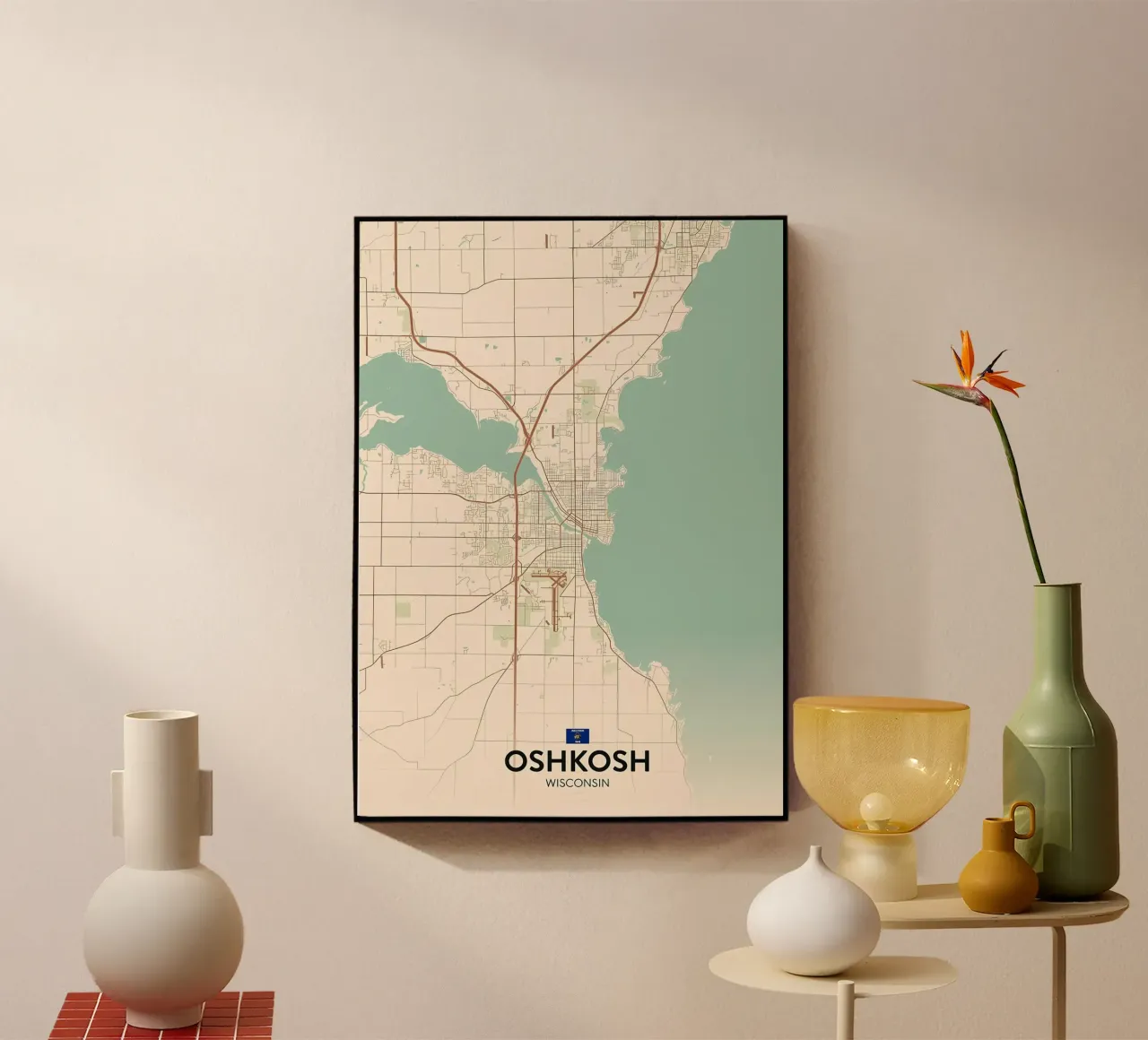 Oshkosh WI acrylic glass by Jacob W MICKELSON