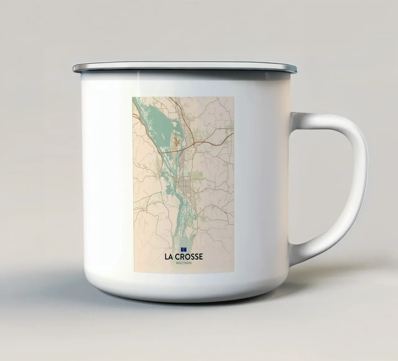 La Crosse WI tazza in smalto da Jacob W MICKELSON