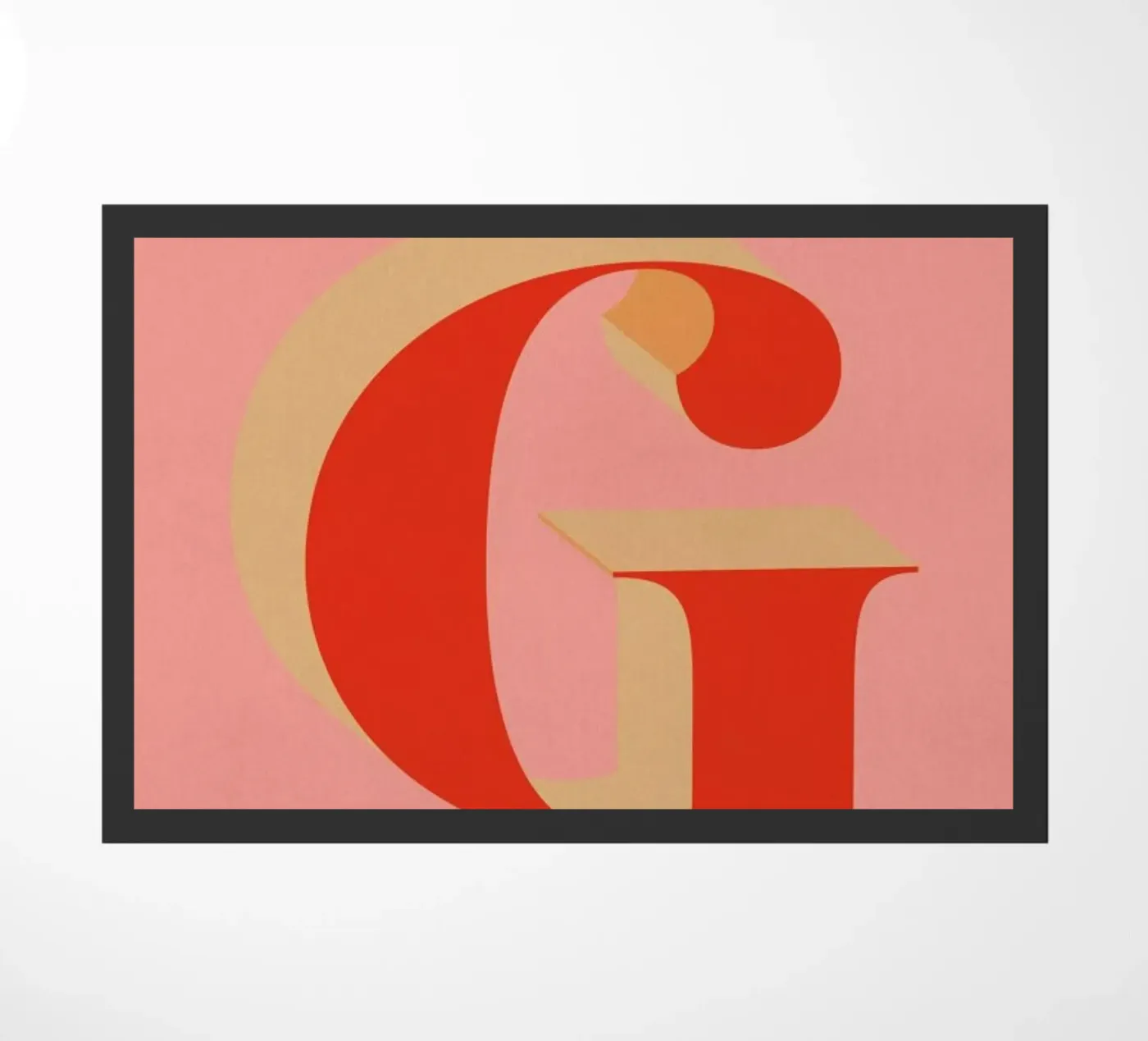 Red G deurmat van daylight design studio