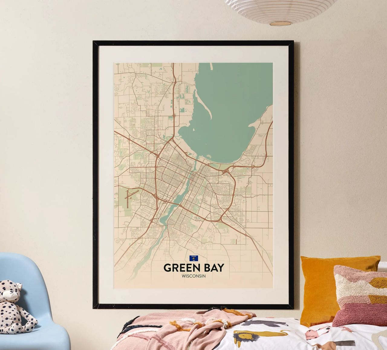 Green Bay WI poster by Jacob W MICKELSON