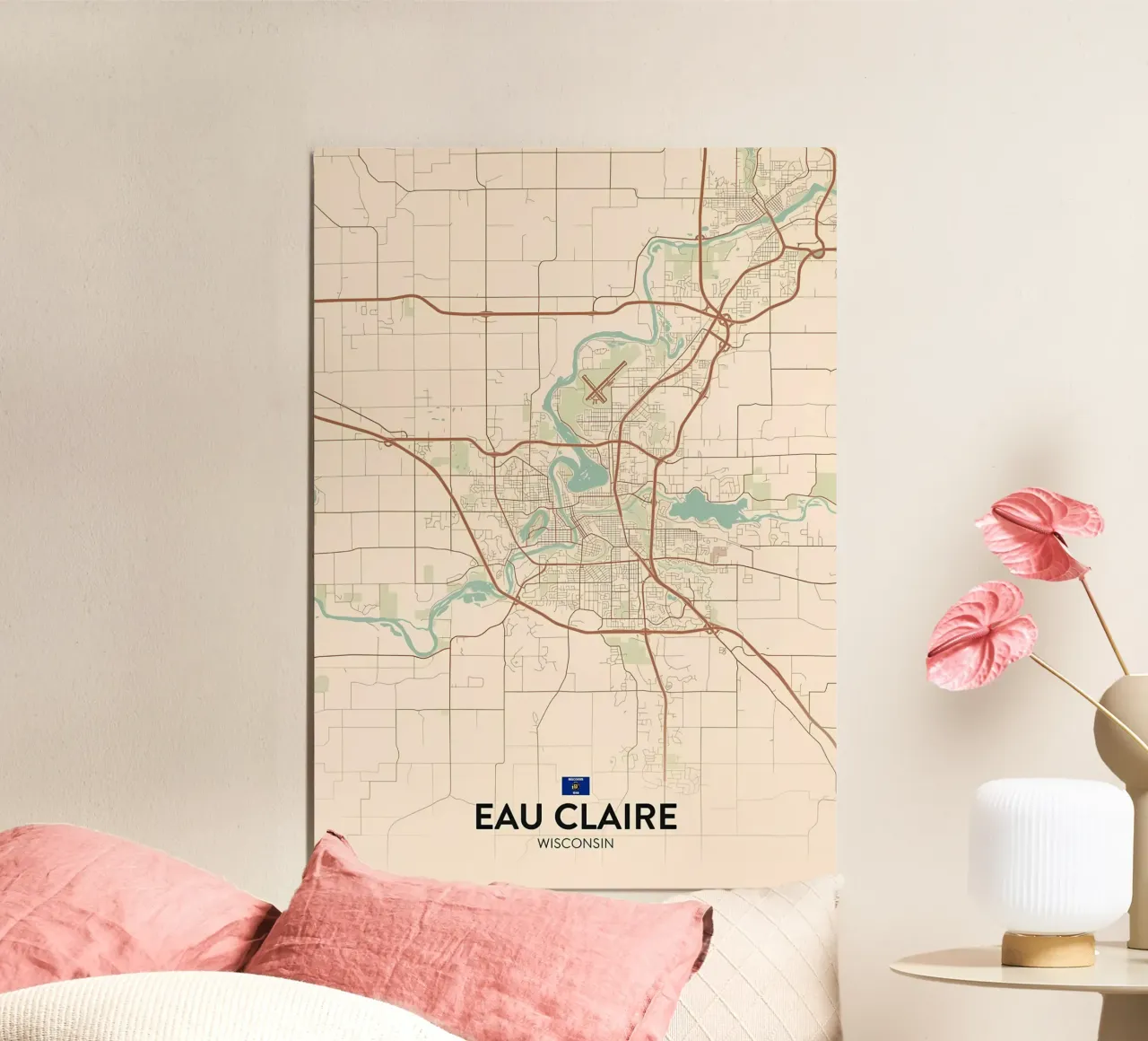 Eau Claire WI poster da Jacob W MICKELSON