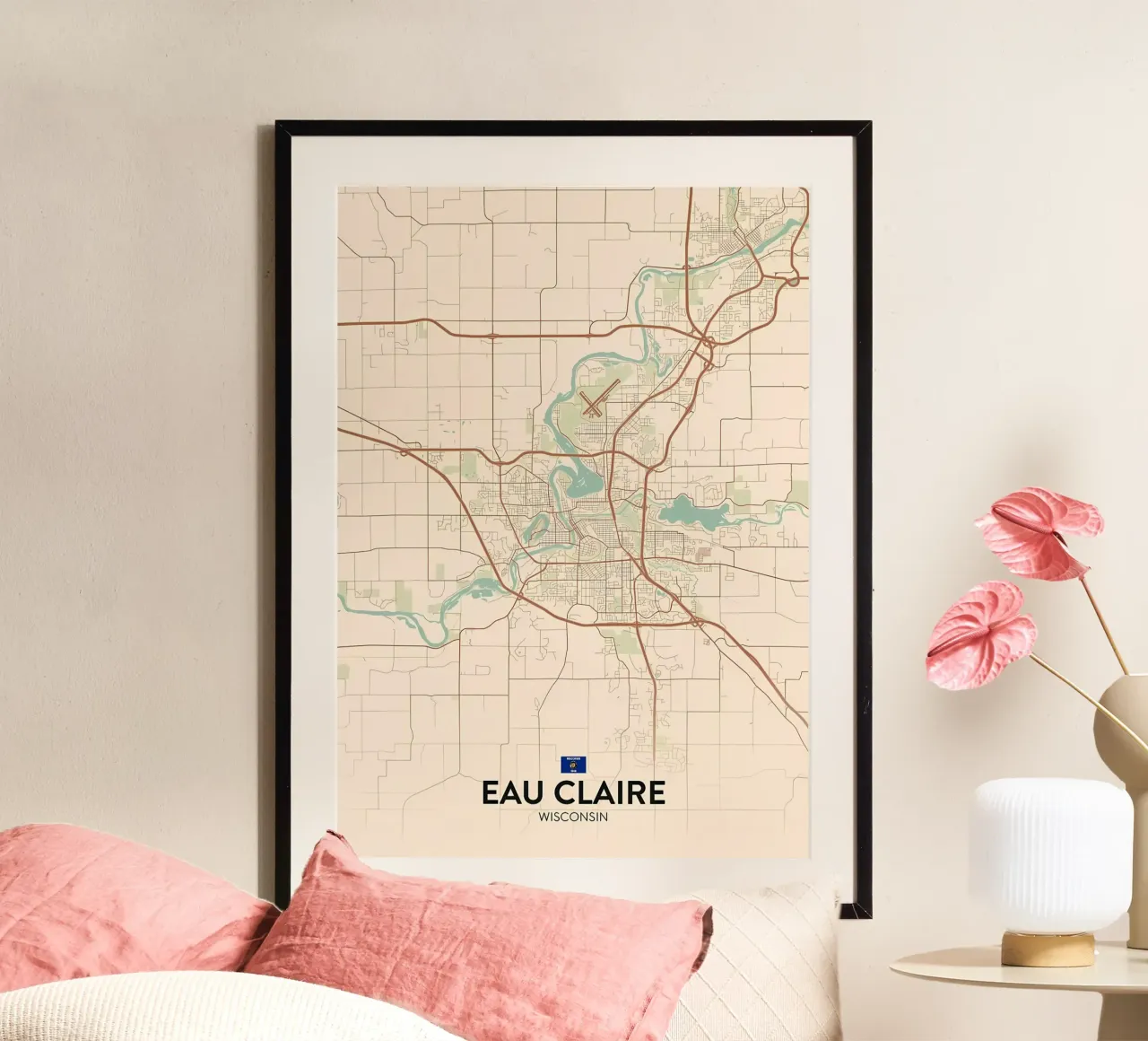 Eau Claire WI poster da Jacob W MICKELSON