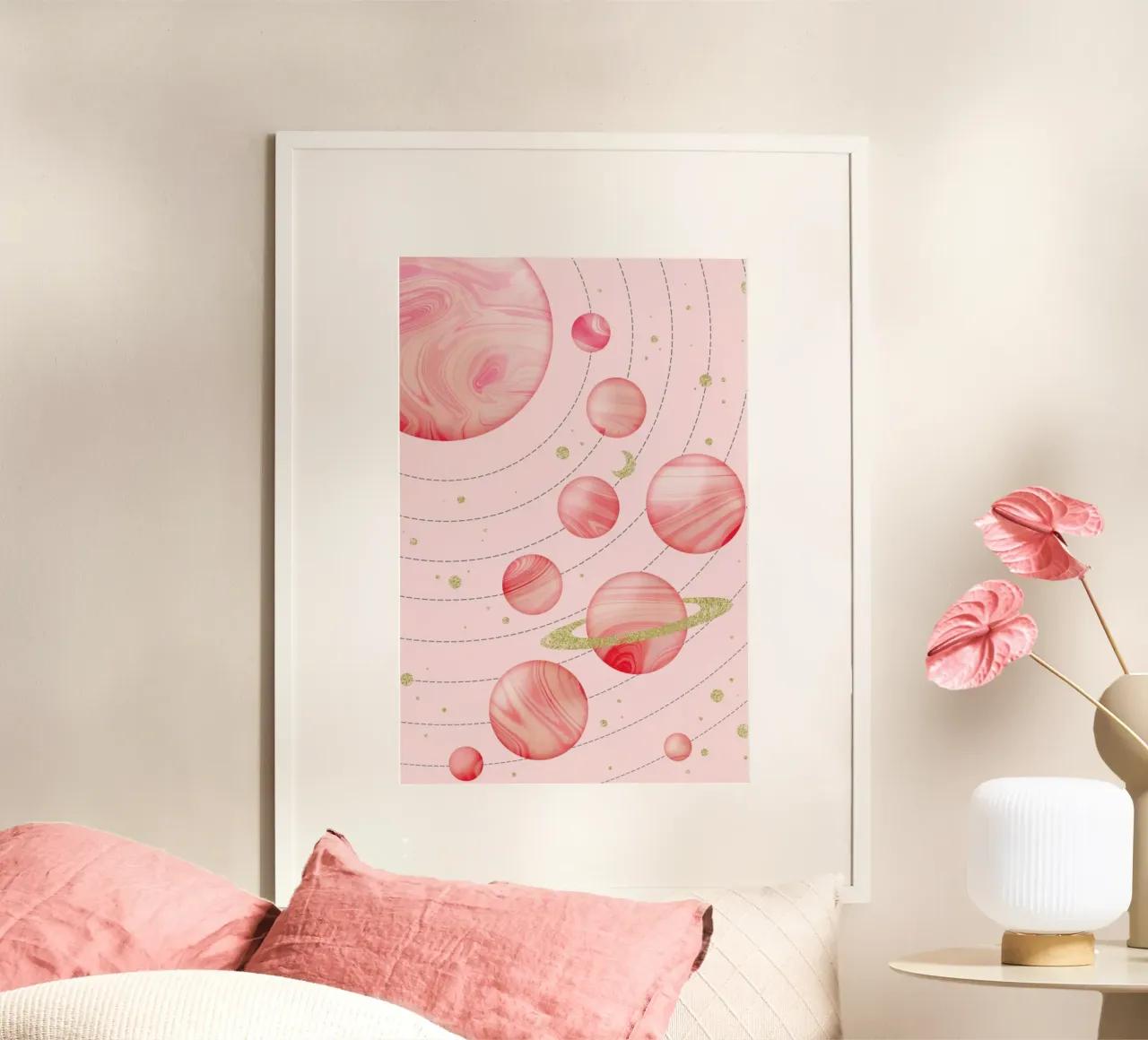 Pink Solar System hahnemühle by cafelab