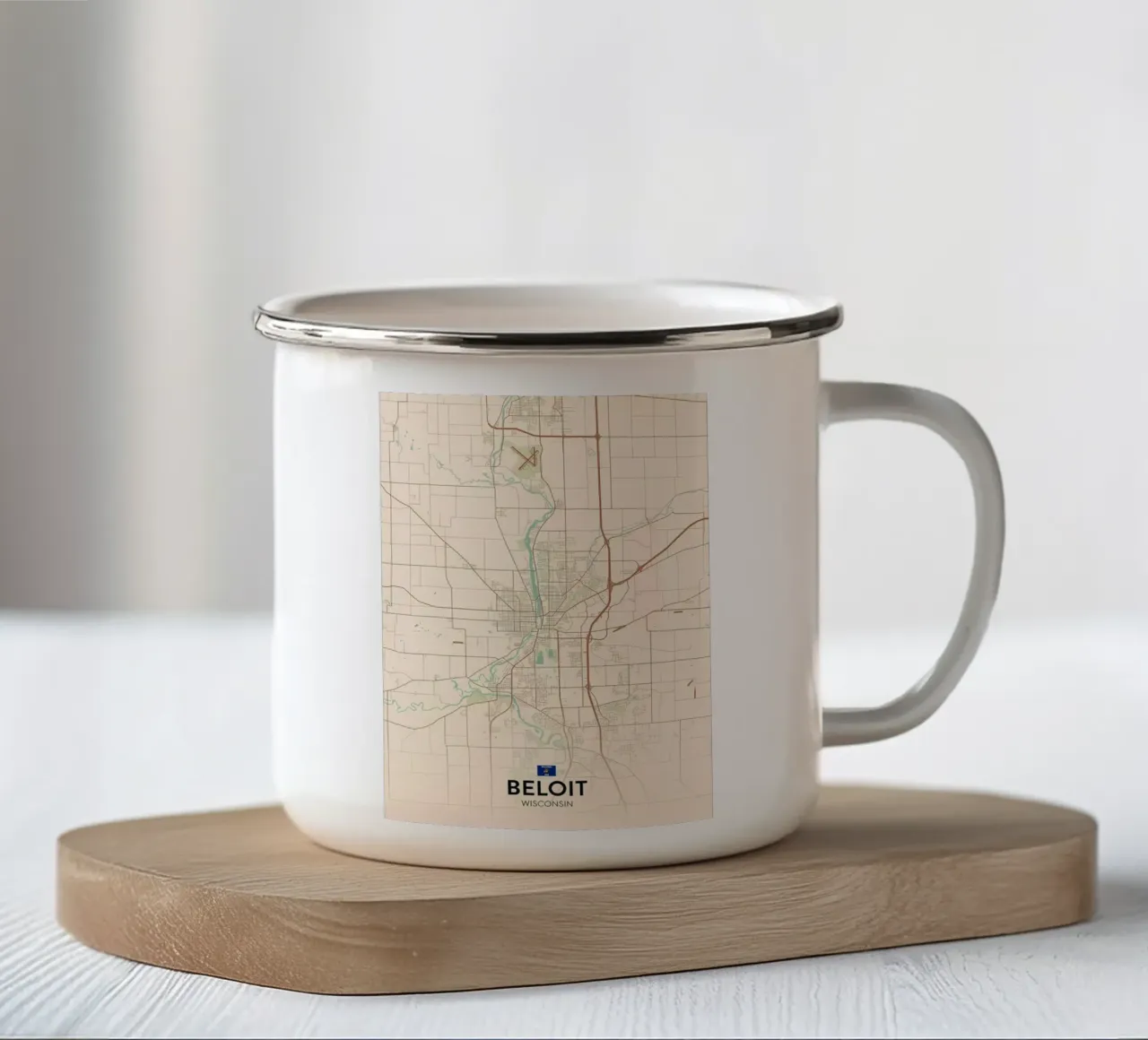 Beloit WI tazza in smalto da Jacob W MICKELSON