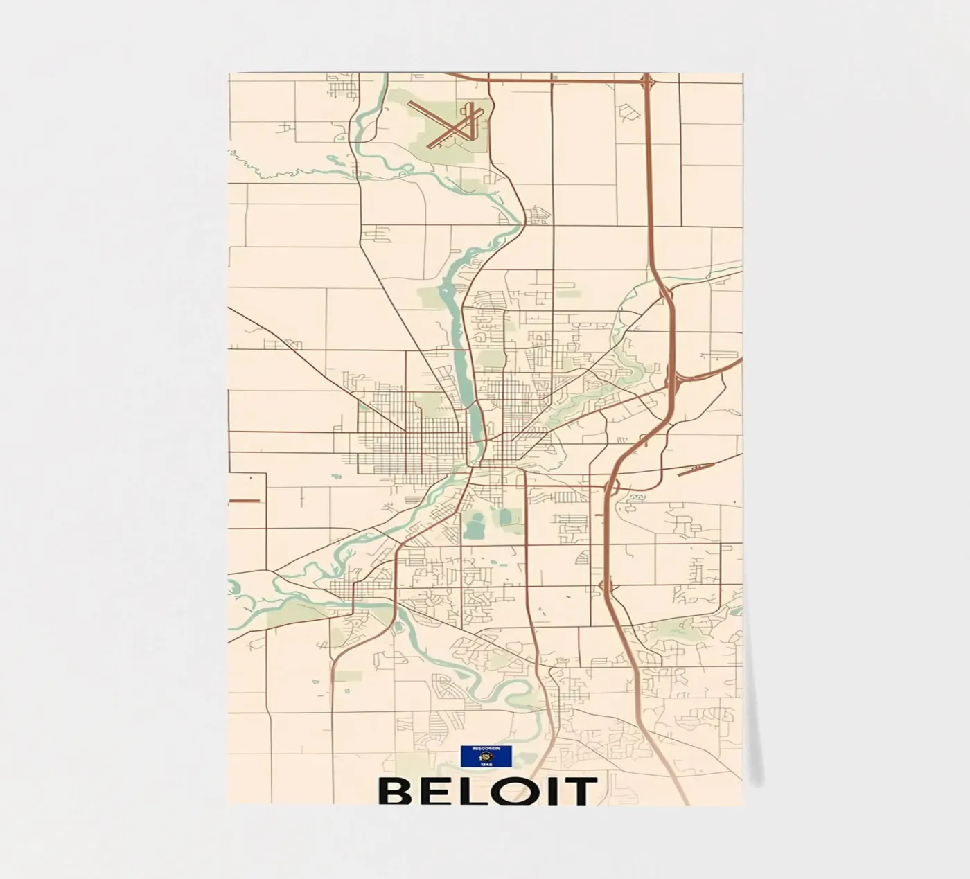 Beloit WI sticker sheet by Jacob W MICKELSON