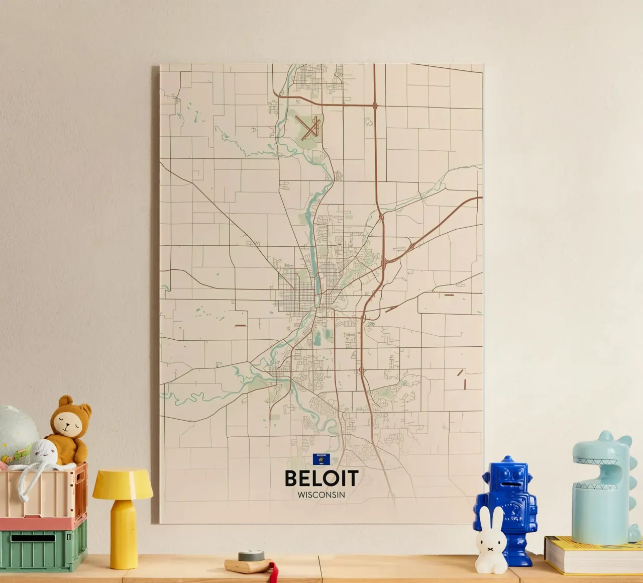 Beloit WI acrylic glass by Jacob W MICKELSON