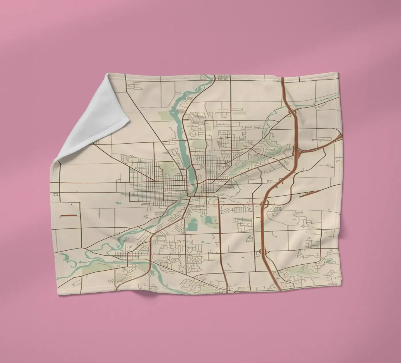 Beloit WI fleecedeken van Jacob W MICKELSON