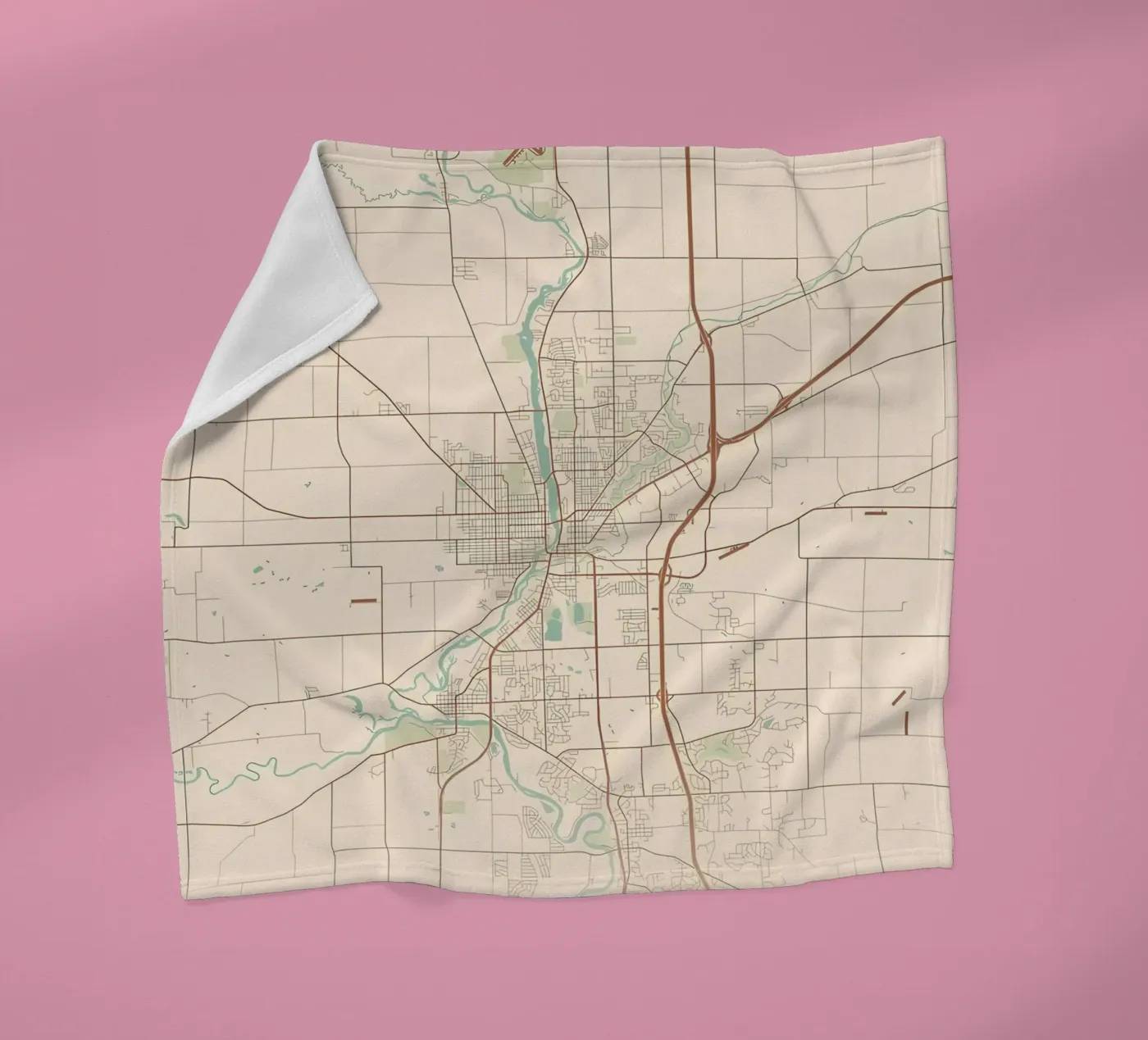 Beloit WI fleecedeken van Jacob W MICKELSON