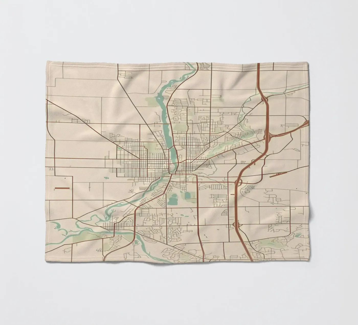 Beloit WI fleecedeken van Jacob W MICKELSON