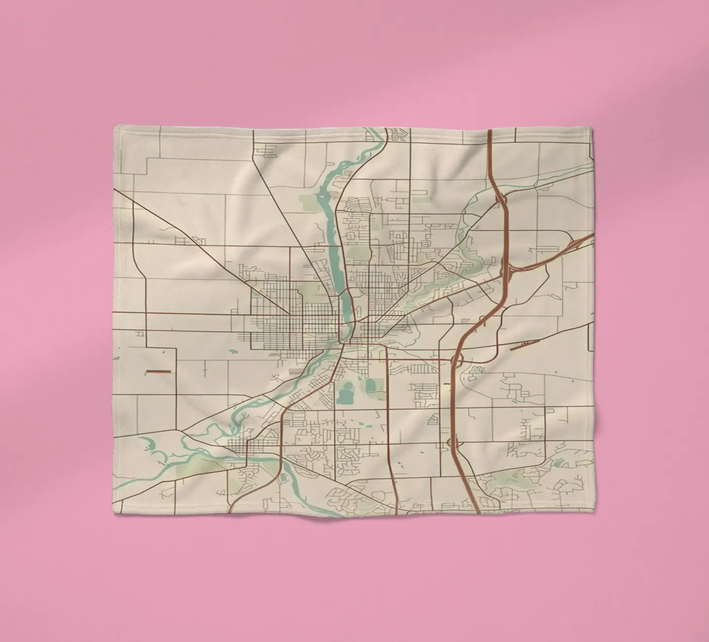 Beloit WI fleecedeken van Jacob W MICKELSON