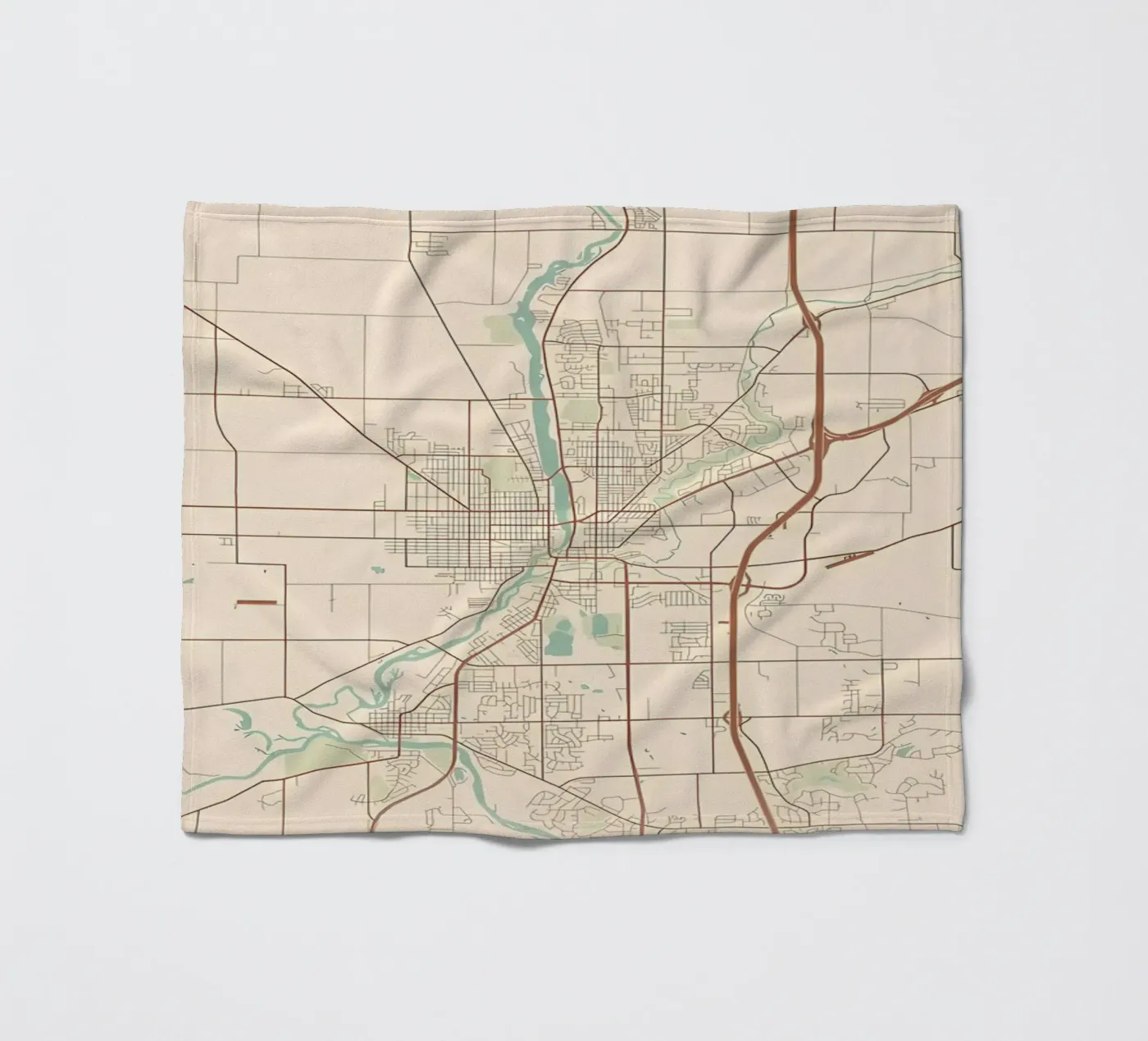 Beloit WI fleecedeken van Jacob W MICKELSON