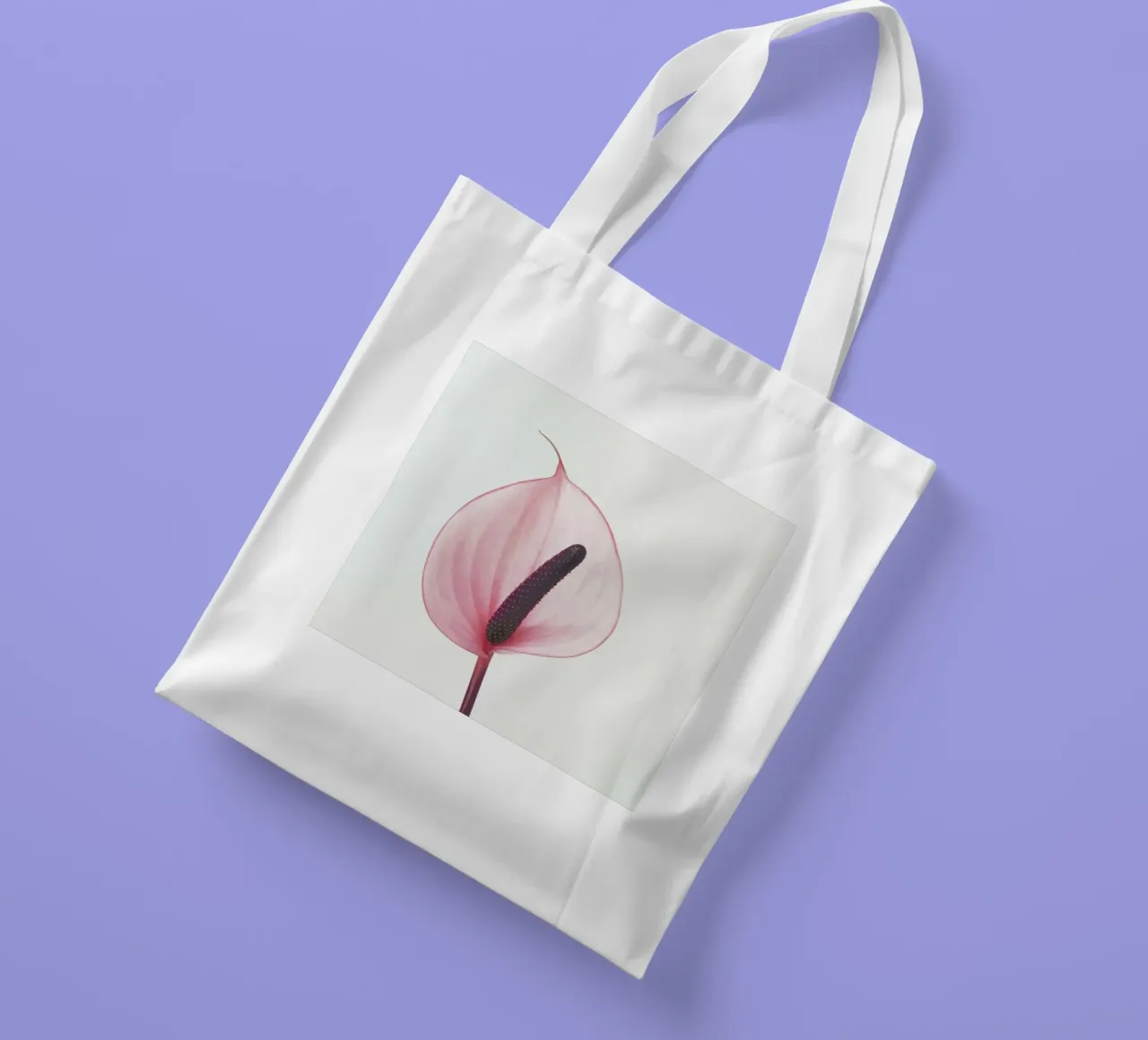 Pink Calla Lily borsa in juta da Cassia Beck Photography