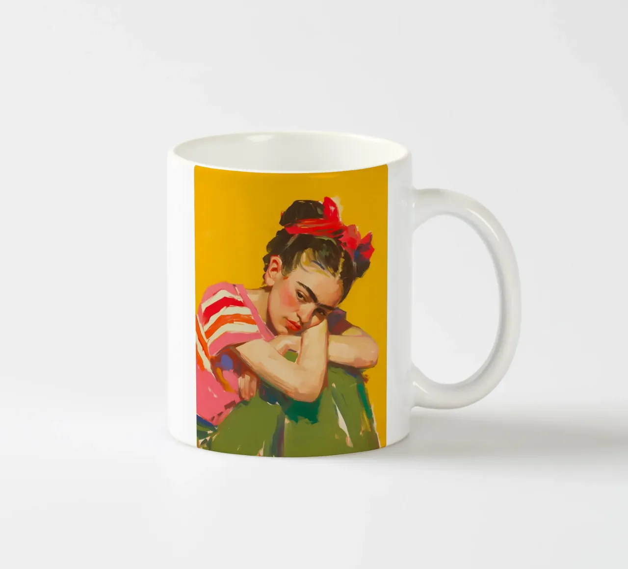 Frida's Fantasiewelt Keramik Tasse von Carinaprint