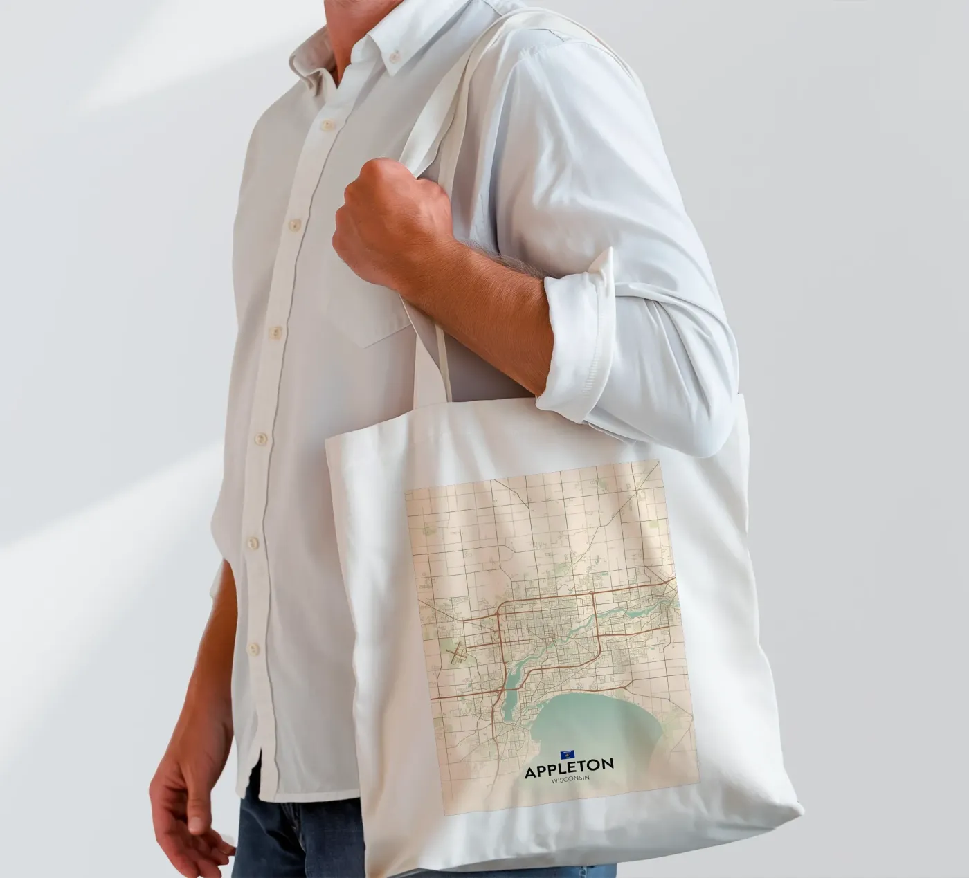 Appleton WI borsa in juta da Jacob W MICKELSON