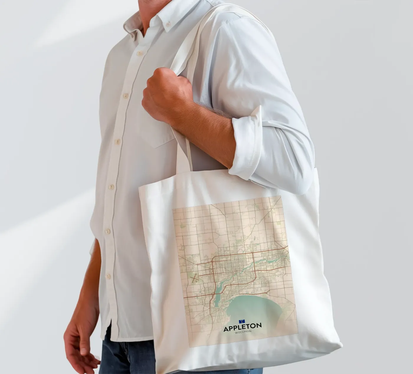 Appleton WI borsa in juta da Jacob W MICKELSON