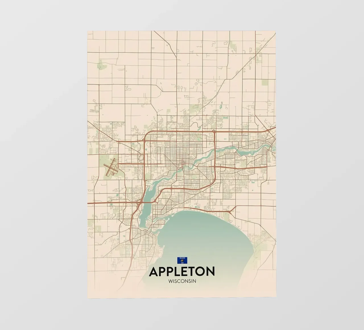 Appleton WI fotobehang van Jacob W MICKELSON