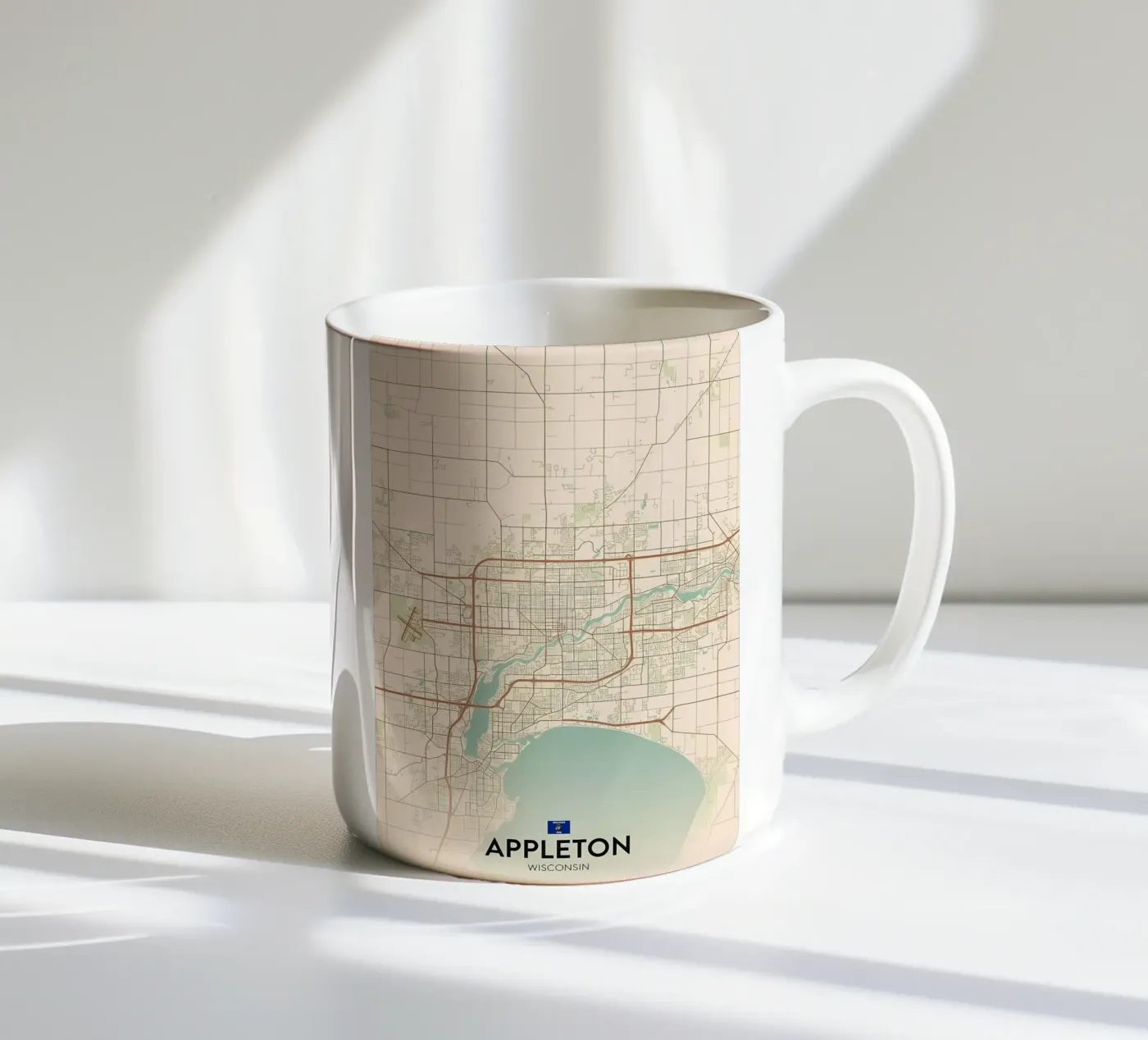Appleton WI ceramic mug by Jacob W MICKELSON