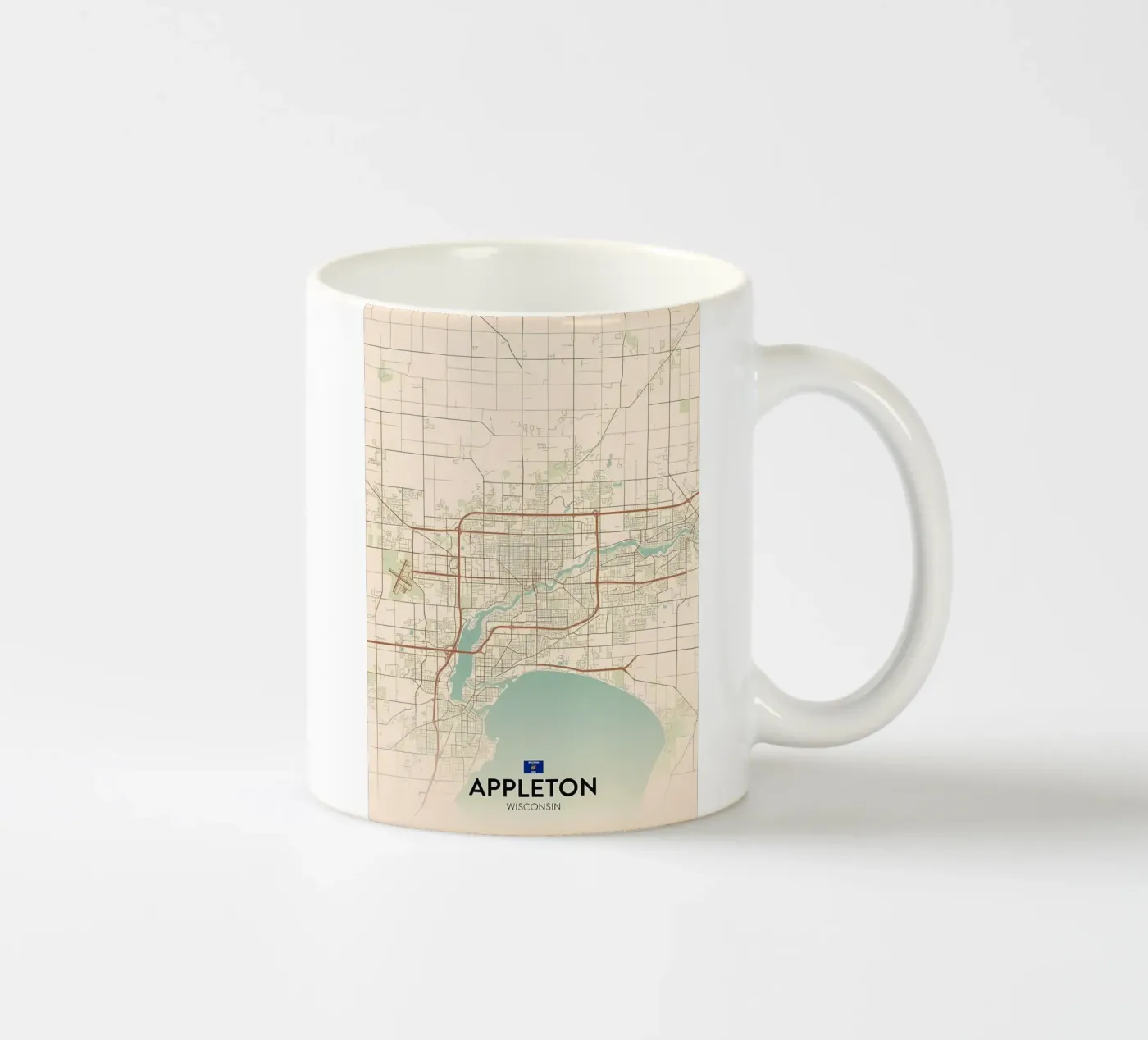 Appleton WI ceramic mug by Jacob W MICKELSON