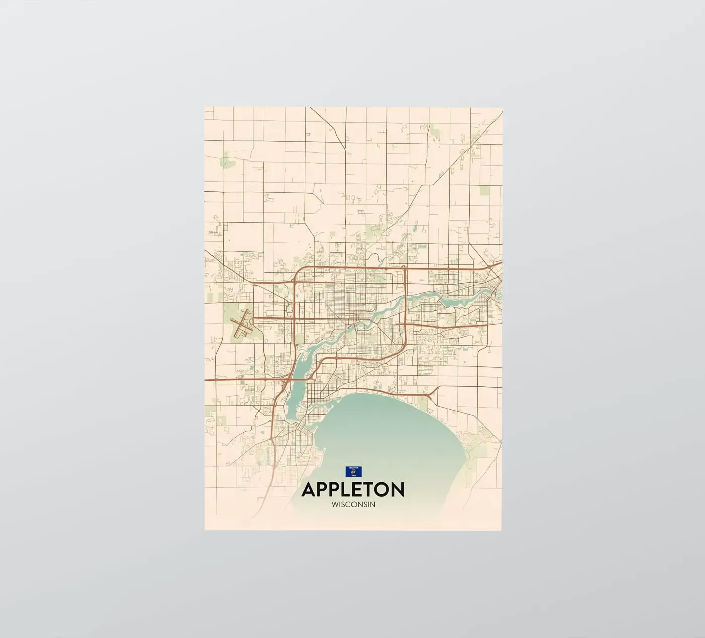 Appleton WI adesivo da Jacob W MICKELSON