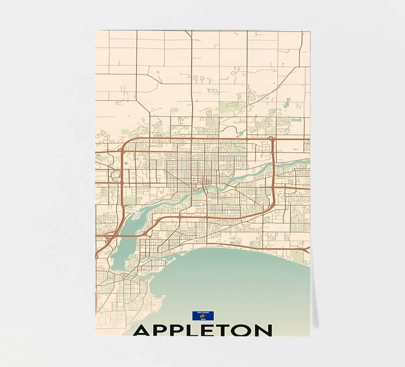 Appleton WI Stickerbogen von Jacob W MICKELSON