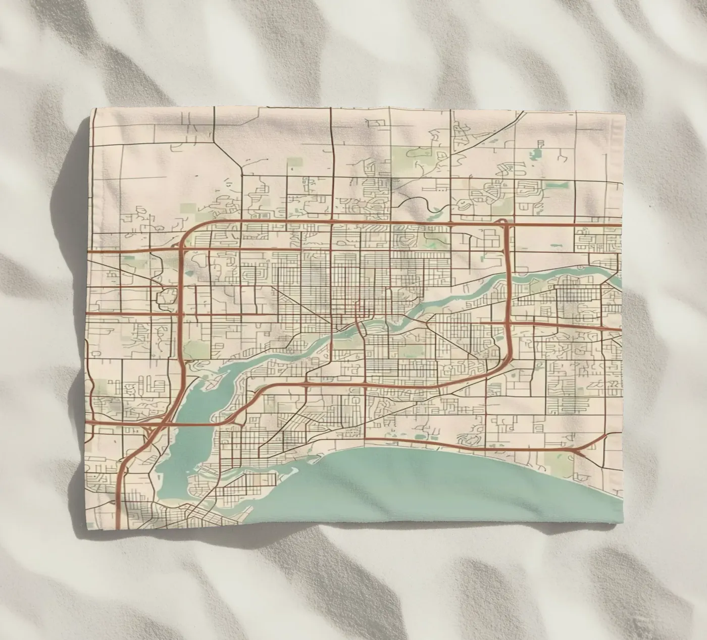Appleton WI beach towel by Jacob W MICKELSON