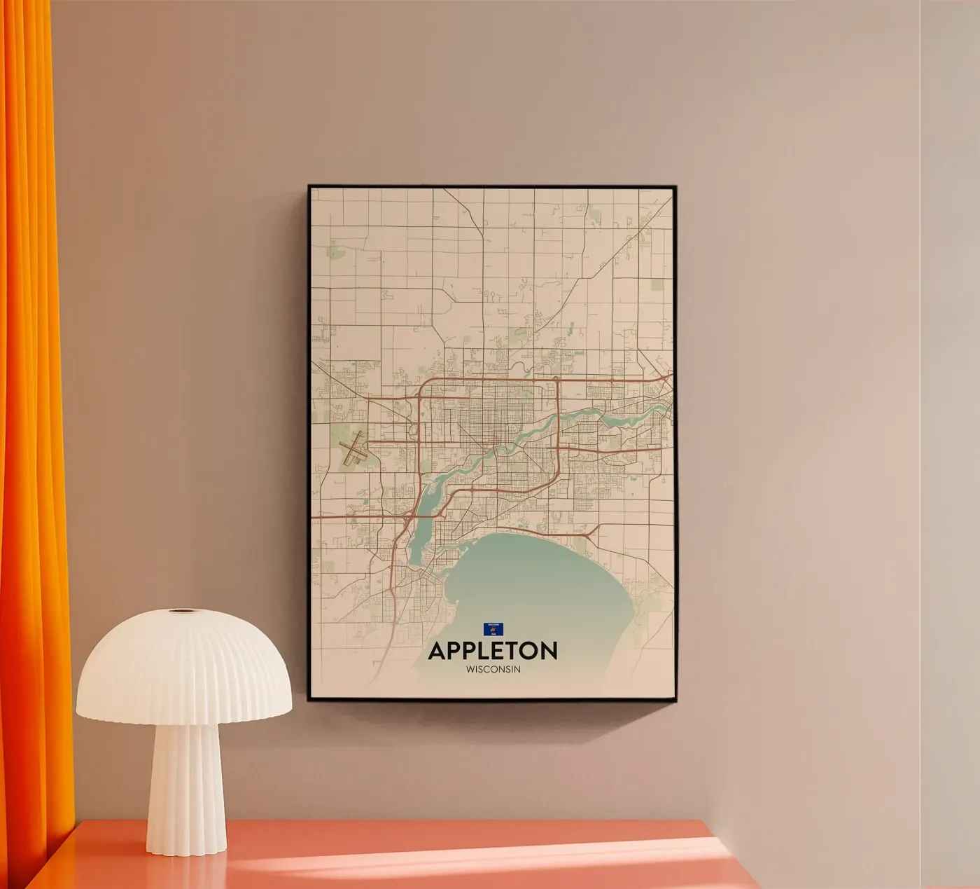 Appleton WI acryl van Jacob W MICKELSON