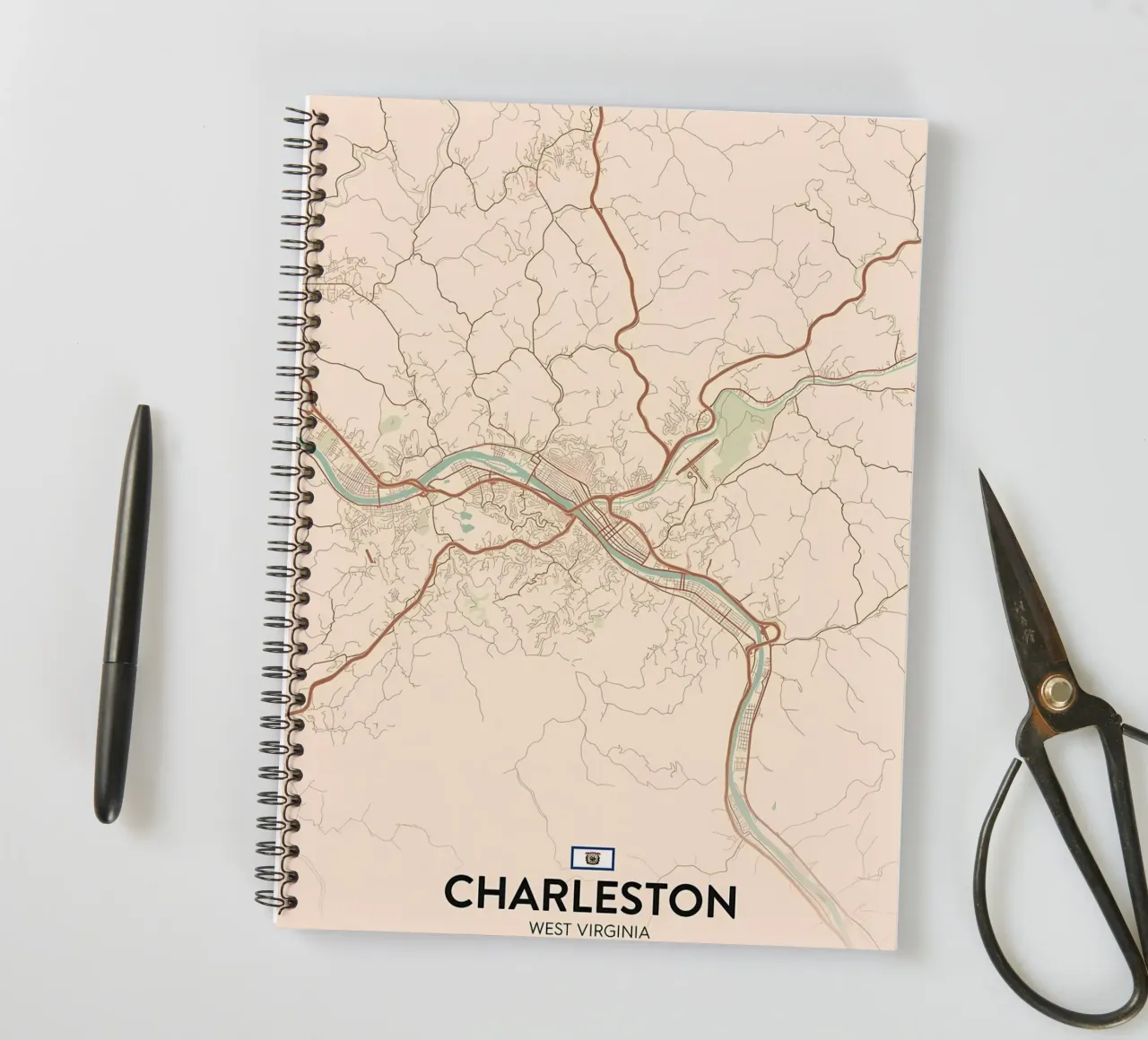 Charleston WV spiral notebook by Jacob W MICKELSON