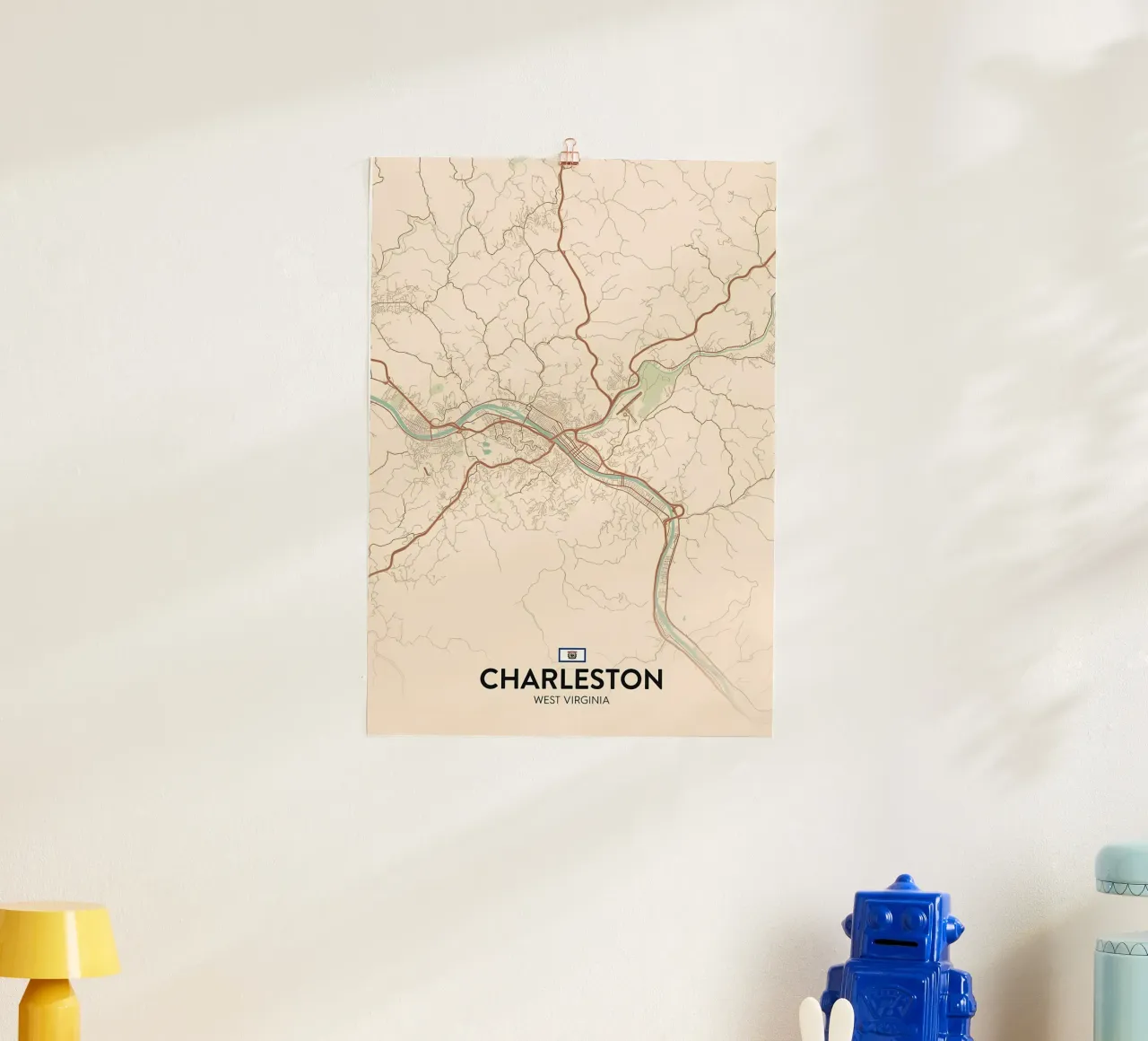 Charleston WV carta hahnemühle da Jacob W MICKELSON
