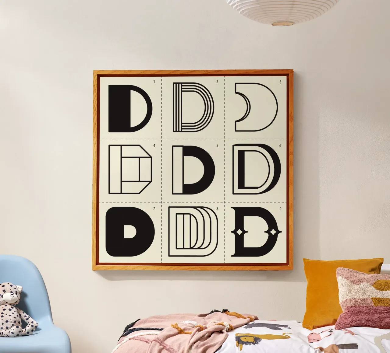 Letter D plexiglass da Lidia Blomgren