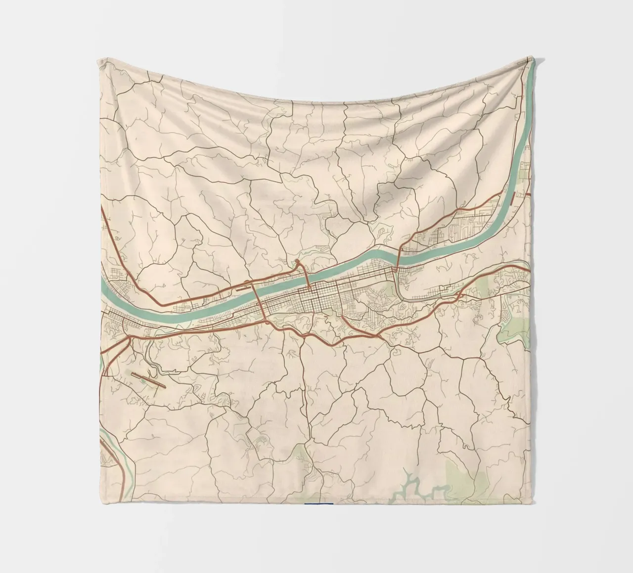 Huntington WV fleece blanket by Jacob W MICKELSON