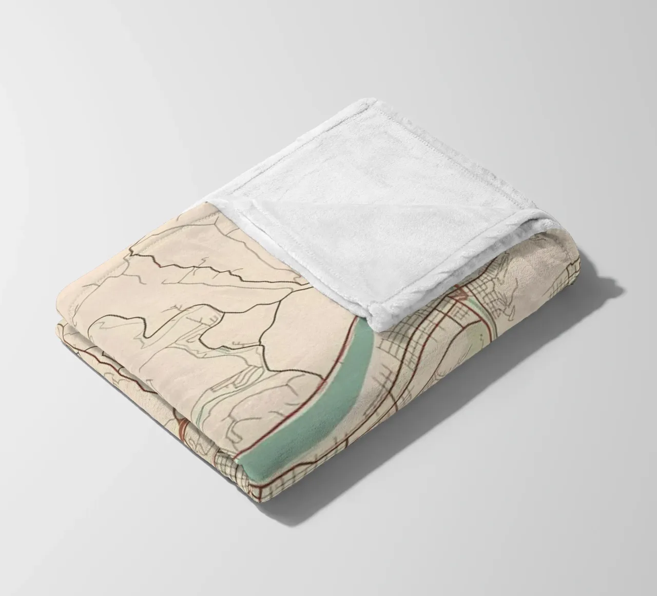 Huntington WV fleece blanket by Jacob W MICKELSON