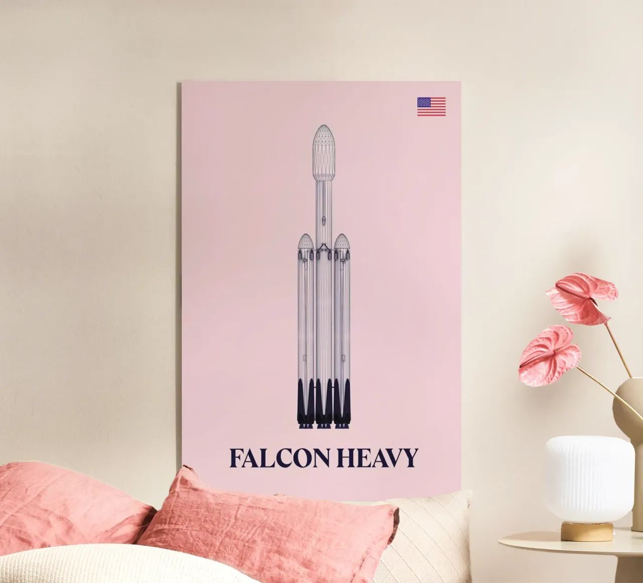 Falcon Heavy 3 plexiglass da Marc Schulthess